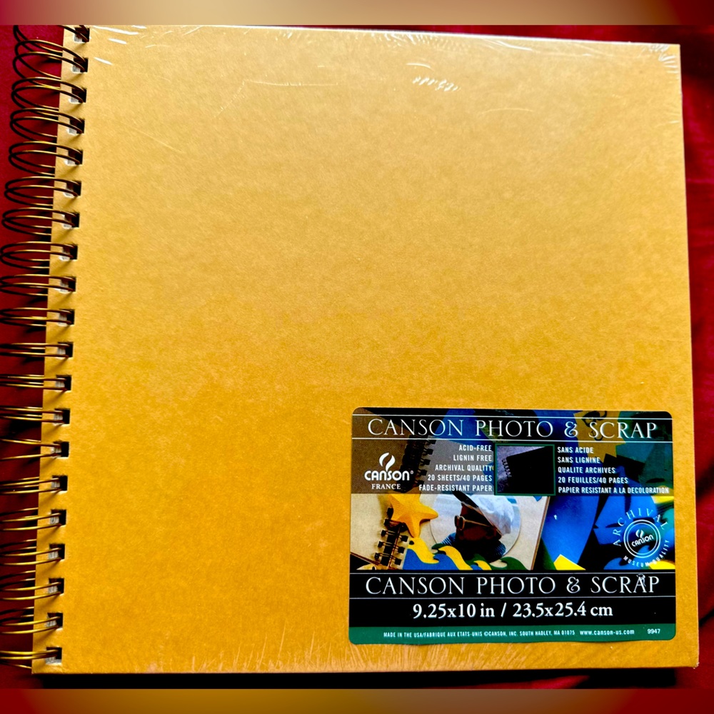 Canson Photo and Scrap acid free scrapbook album Archival Pages 9.25" x 10" New